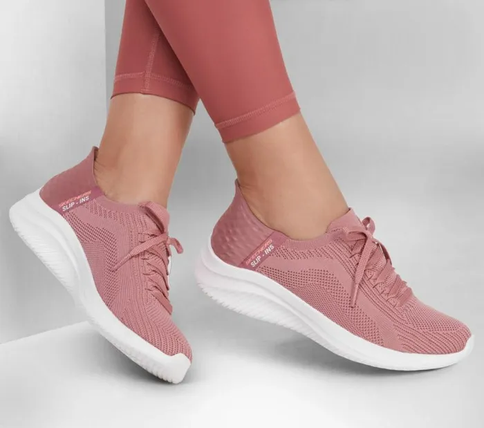 Skechers Skechers Slipins Ultra Flex 30 8211 Brilliant Mauve Women Athletic Sneakers