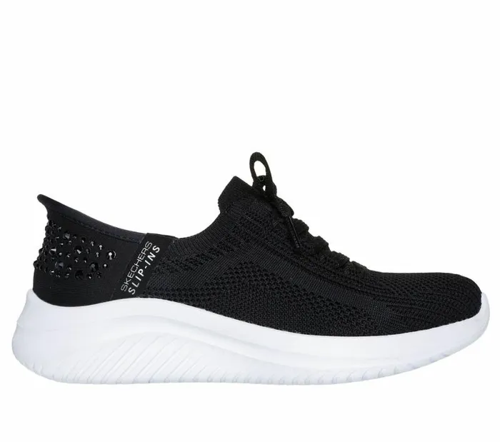 Skechers Skechers Slipins Ultra Flex 30 Black Kids Athletic Shoes and Sneakers Skechers Skechers Slipins Ultra Flex 30 Black Kids Athletic Shoes and Sneakers