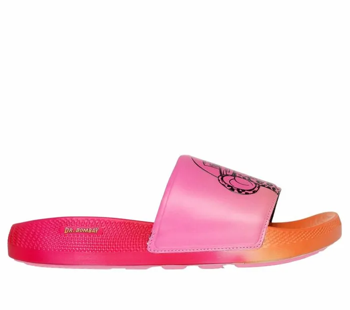 Skechers Snoop Dogg Low Slider 8211 Bombay Pop Slide Pink Orange Men Sandals