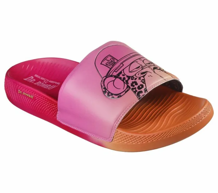 Skechers Snoop Dogg Low Slider 8211 Bombay Pop Slide Pink Orange Men Sandals