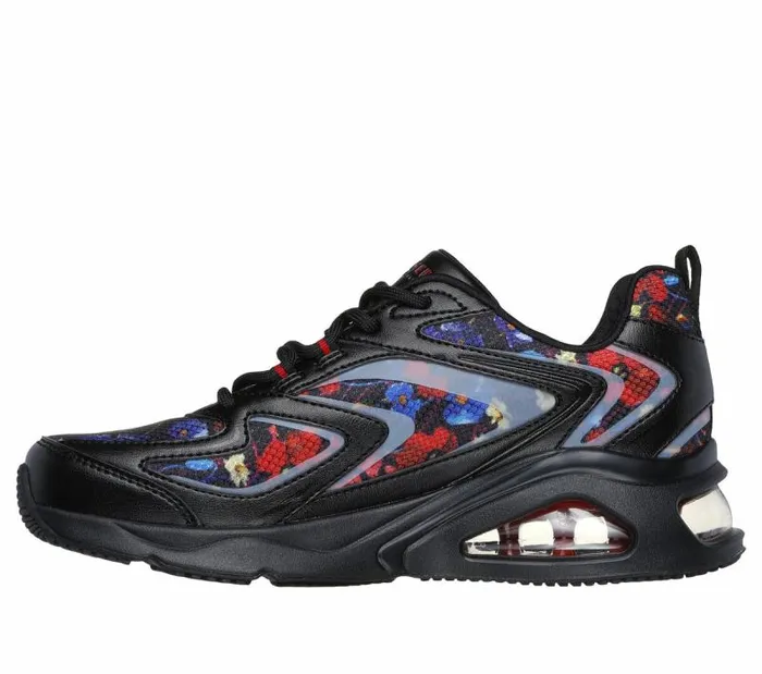 Skechers TresAir Uno 8211Botanical Bliss Black Multi Women Athletic Sneakers