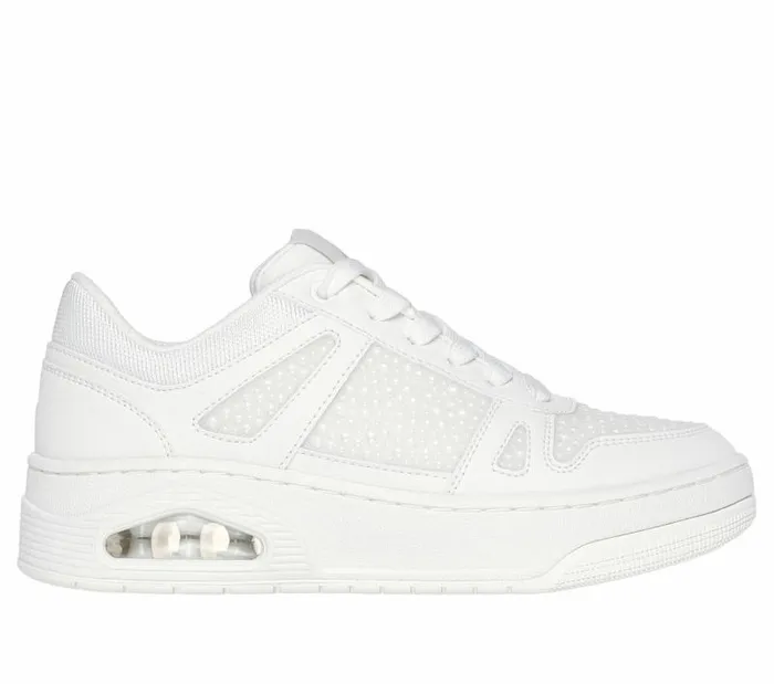 Skechers Uno Court 8211 Opulent Pearls White Women Casual Sneakers
