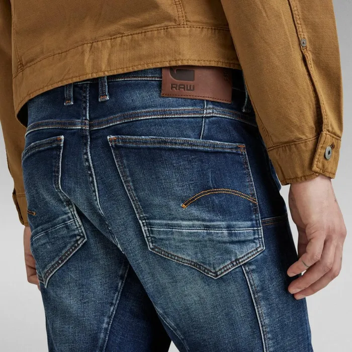 Skinny Men GStar RAW Denim Cargo 3D Skinny Jeans Worn In Dusk Blue