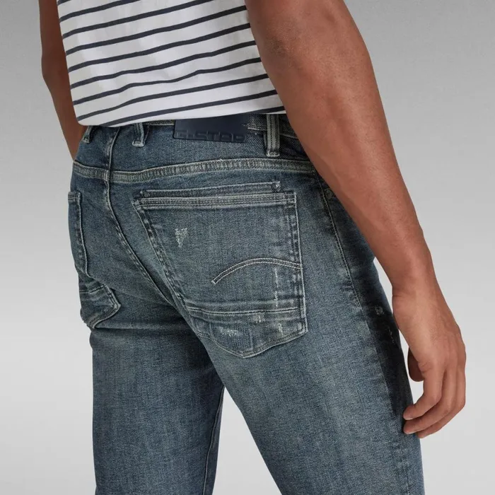 Skinny Men GStar RAW Lancet Skinny Jeans Faded Blues Restored