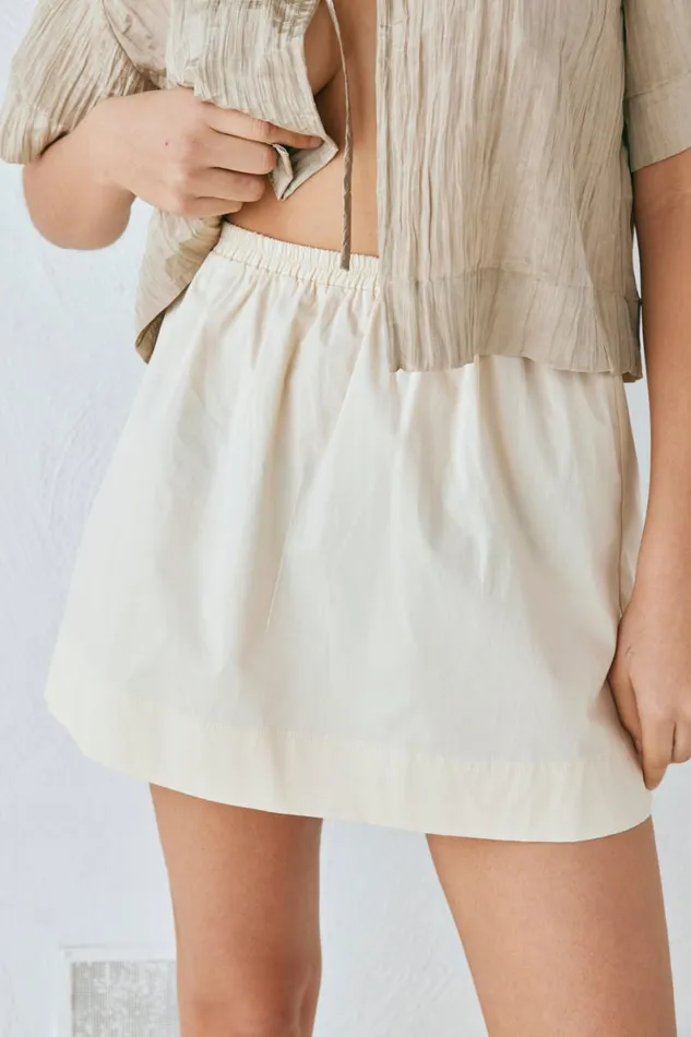 Skirts Women VRG GRL Elka Mini Skirt Cream