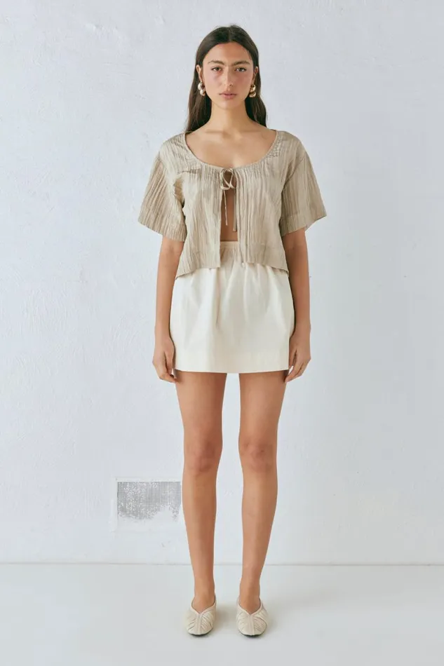 Skirts Women VRG GRL Elka Mini Skirt Cream