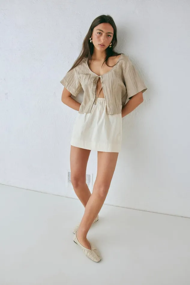 Skirts Women VRG GRL Elka Mini Skirt Cream