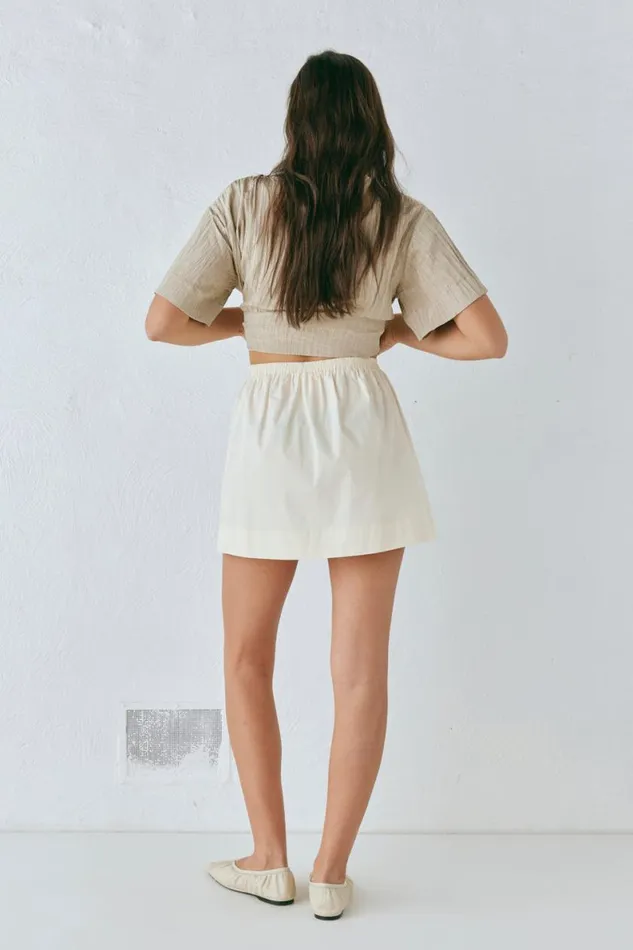 Skirts Women VRG GRL Elka Mini Skirt Cream