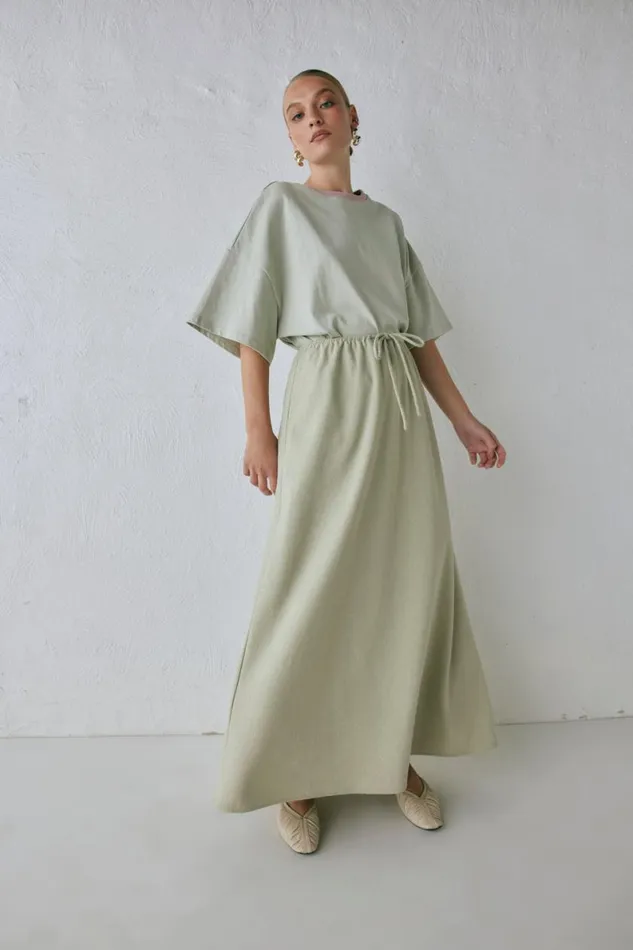 Skirts Women VRG GRL Etta Maxi Skirt Sage Skirts Women VRG GRL Etta Maxi Skirt Sage