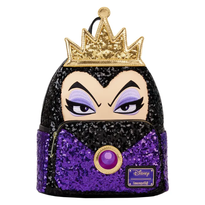 Snow White Evil Queen Exclusive Sequin Cosplay Mini Backpack Unisex Loungefly Backpacks Snow White Evil Queen Exclusive Sequin Cosplay Mini Backpack Unisex Loungefly Backpacks