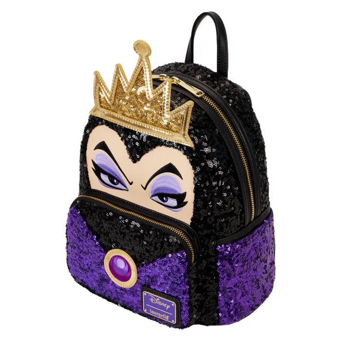 Snow White Evil Queen Exclusive Sequin Cosplay Mini Backpack Unisex Loungefly Backpacks Snow White Evil Queen Exclusive Sequin Cosplay Mini Backpack Unisex Loungefly Backpacks