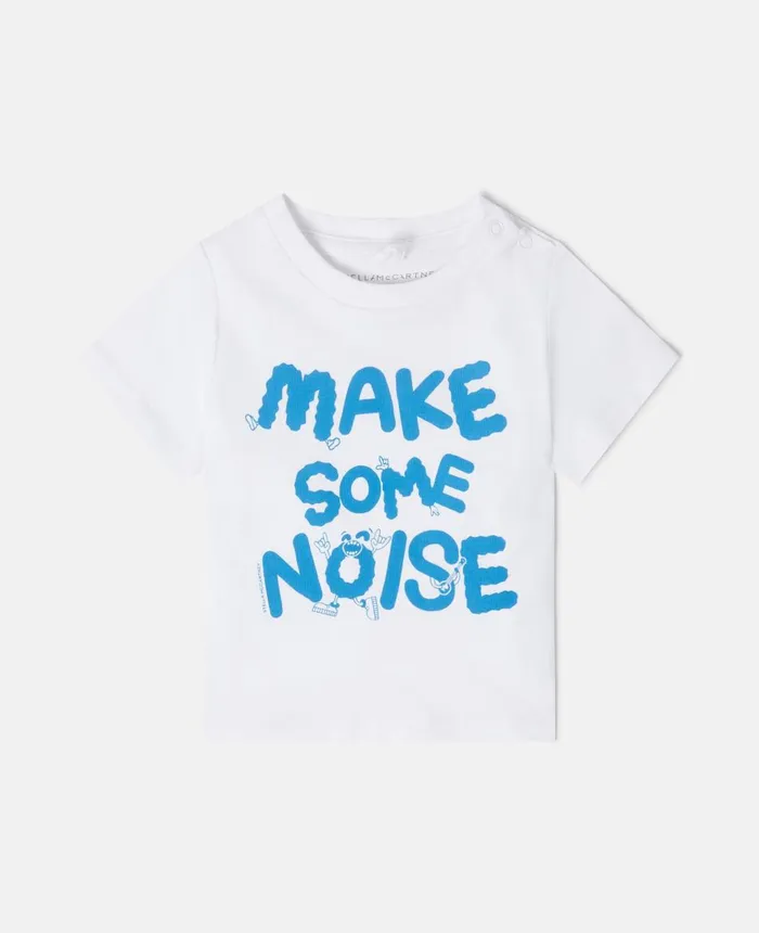 Stella McCartney 039Make Some Noise039 Print TShirt White Kids Sweatshirt And TShirts Stella McCartney 039Make Some Noise039 Print TShirt White Kids Sweatshirt And TShirts
