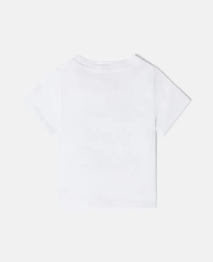Stella McCartney 039Make Some Noise039 Print TShirt White Kids Sweatshirt And TShirts