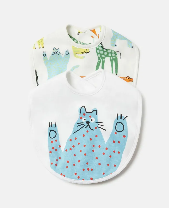 Stella McCartney Animal Doodle Print Bib Set Multicolour Kids Newborn 0 8211 24 Months Stella McCartney Animal Doodle Print Bib Set Multicolour Kids Newborn 0 8211 24 Months