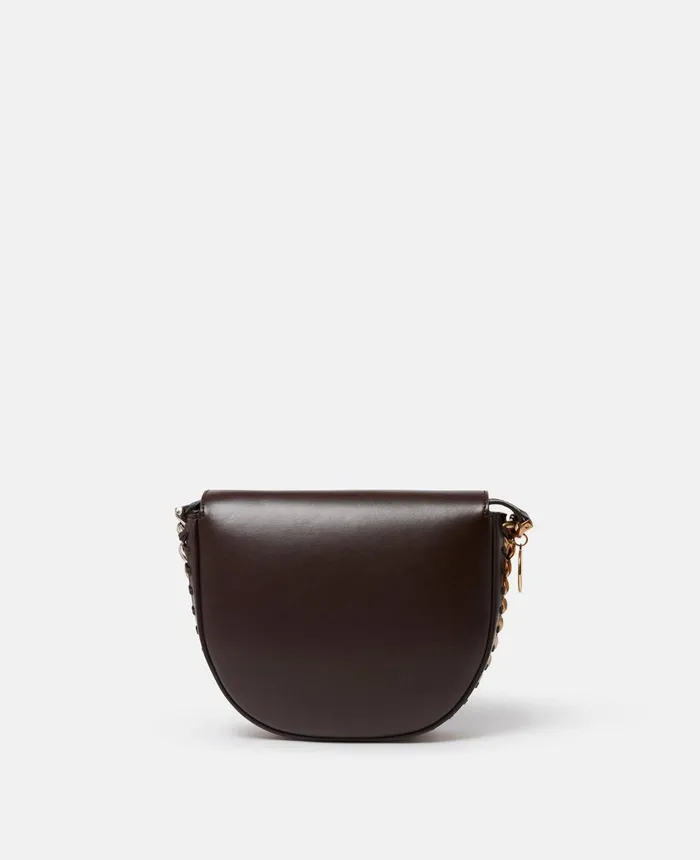 Stella McCartney Frayme Medium Flap Shoulder Bag Chocolate Brown Women Mini Bags And Clutches Stella McCartney Frayme Medium Flap Shoulder Bag Chocolate Brown Women Mini Bags And Clutches