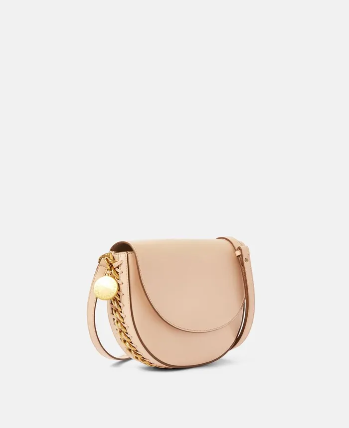Stella McCartney Frayme Medium Flap Shoulder Bag Powder Women Mini Bags And Clutches Stella McCartney Frayme Medium Flap Shoulder Bag Powder Women Mini Bags And Clutches
