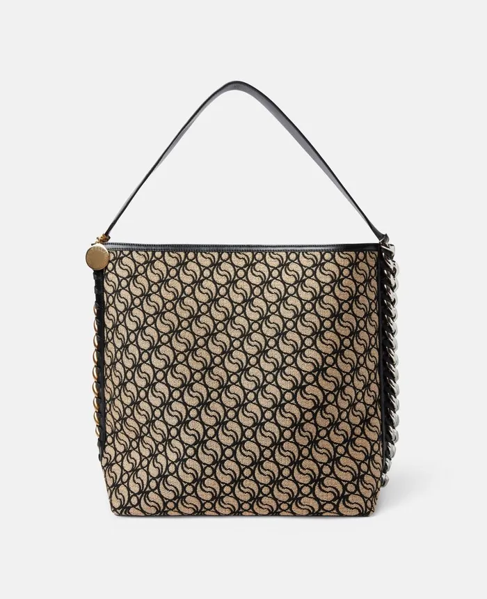Stella McCartney Frayme SWave Tote Bag Raffia Beige Women Tote Bags