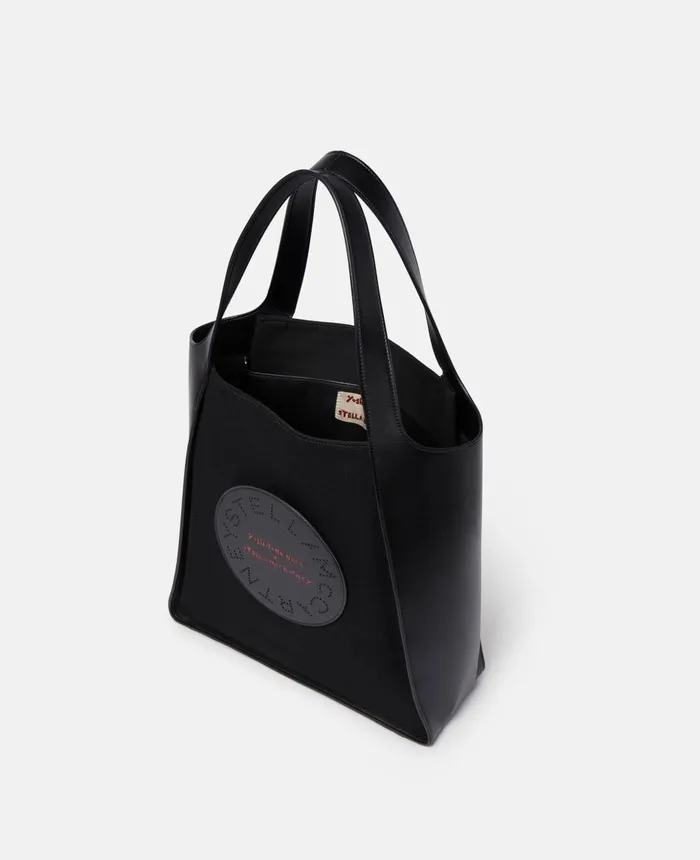 Stella McCartney Lonesome Puppy Print Cotton Canvas Tote Bag Ultra Black WomenMen Bags Stella McCartney Lonesome Puppy Print Cotton Canvas Tote Bag Ultra Black WomenMen Bags