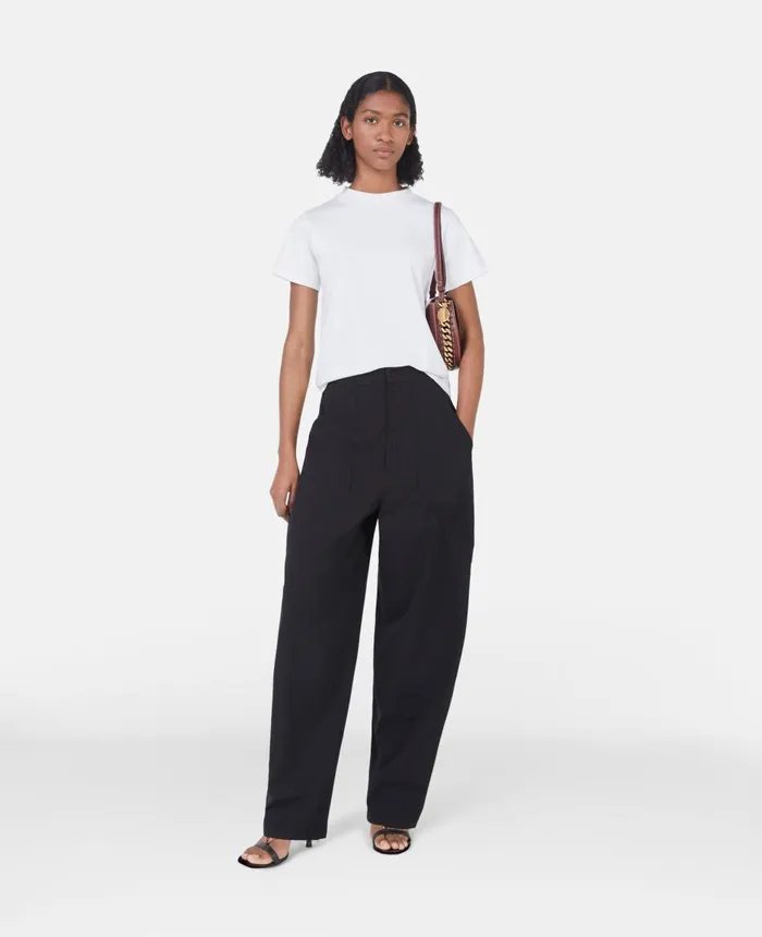 Stella McCartney Loose Fit Tailored Trousers Black Women Trousers And Shorts Stella McCartney Loose Fit Tailored Trousers Black Women Trousers And Shorts