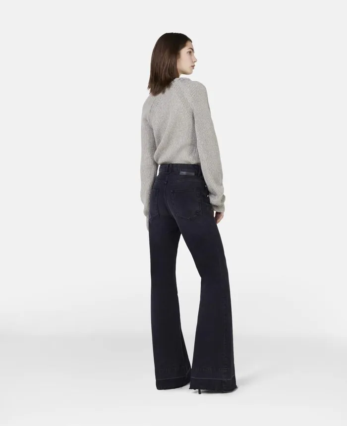 Stella McCartney Regenerated Cashmere Shifting Knot Jumper Pewter Grey Women Knitwear Stella McCartney Regenerated Cashmere Shifting Knot Jumper Pewter Grey Women Knitwear