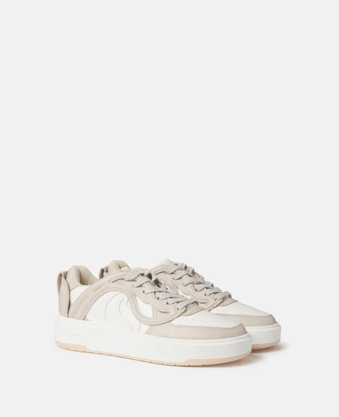 Stella McCartney SWave 2 MidTop Trainers Creamwhite Women Sneakers