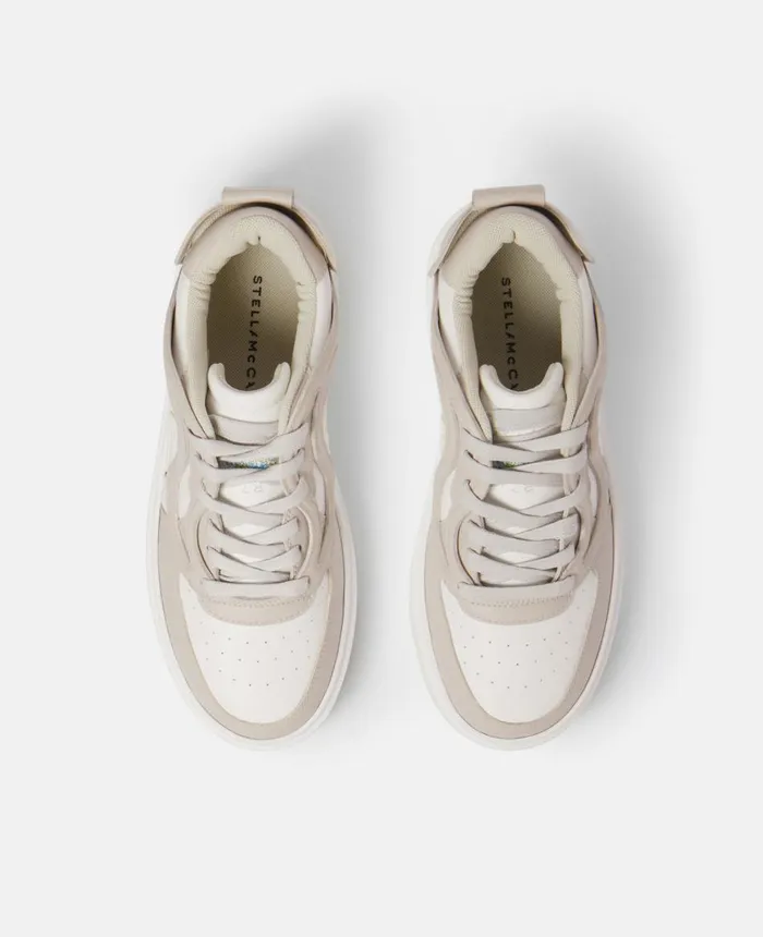 Stella McCartney SWave 2 MidTop Trainers Creamwhite Women Sneakers