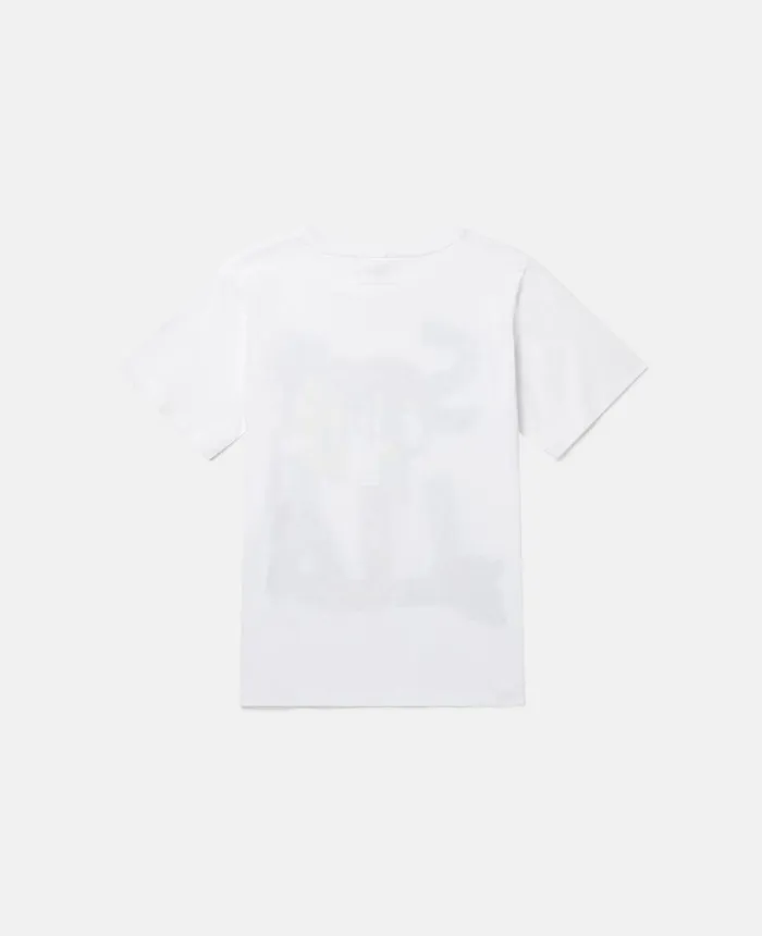 Stella McCartney Stella Logo Jungle Print TShirt White Kids TShirts And Sweatshirt Stella McCartney Stella Logo Jungle Print TShirt White Kids TShirts And Sweatshirt