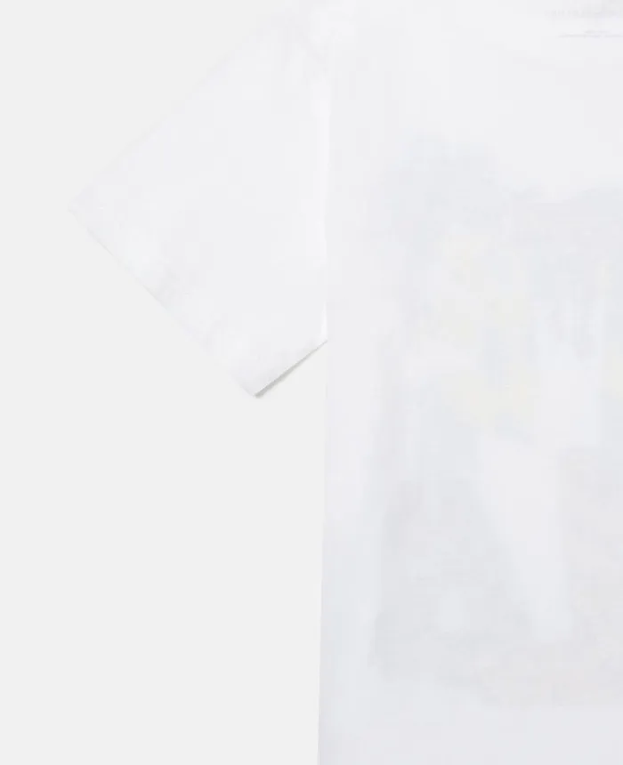 Stella McCartney Stella Logo Jungle Print TShirt White Kids TShirts And Sweatshirt Stella McCartney Stella Logo Jungle Print TShirt White Kids TShirts And Sweatshirt