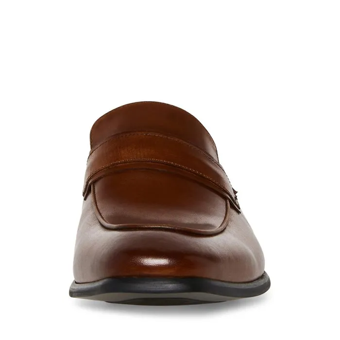 Steve Madden Beaudon Tan Leather Mens Loafers Steve Madden Beaudon Tan Leather Mens Loafers