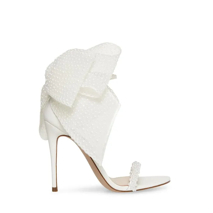 Steve Madden Benni White Womens Heels