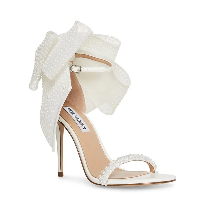 Steve Madden Benni White Womens Heels