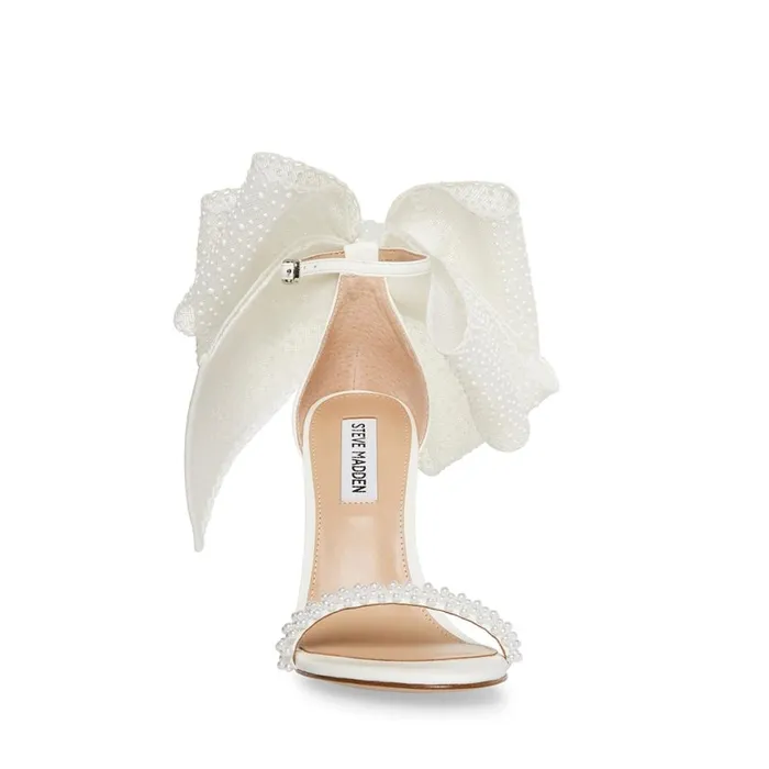 Steve Madden Benni White Womens Heels