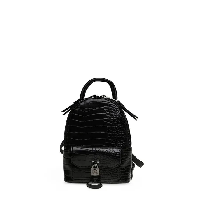 Steve Madden Bjake Black Crocodile Womens Mini Bags