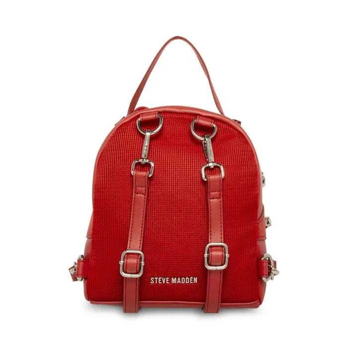 Steve Madden Broaring Red Multi Womens Belt Bags and Backpacks