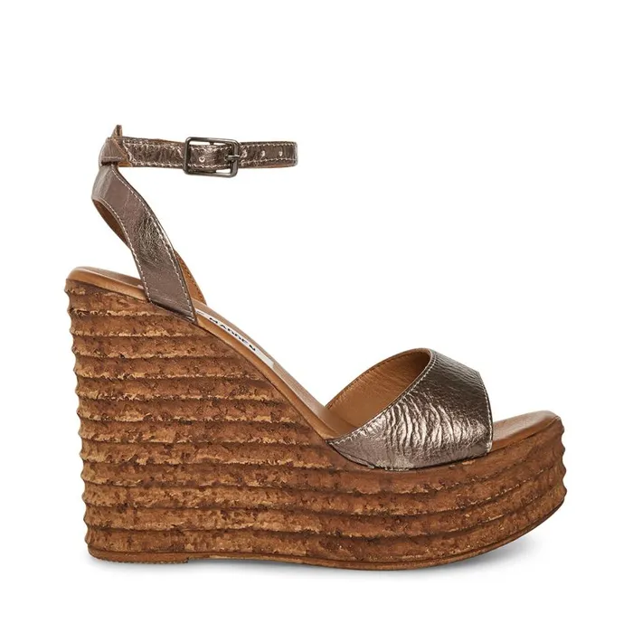 Steve Madden Camden Pewter Womens Sandals