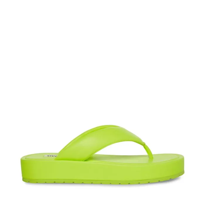 Steve Madden Campana Lime Womens Sandals