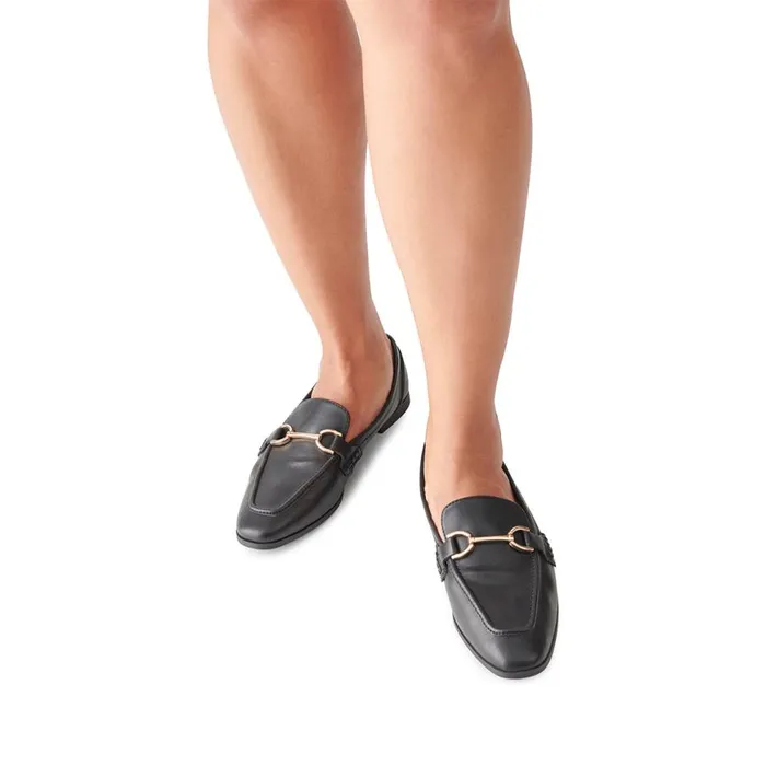 Steve Madden CarrineS Black Womens Loafers and Flats