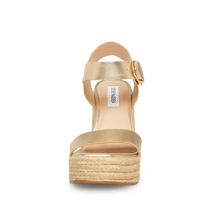 Steve Madden Janice Gold Womens Heels
