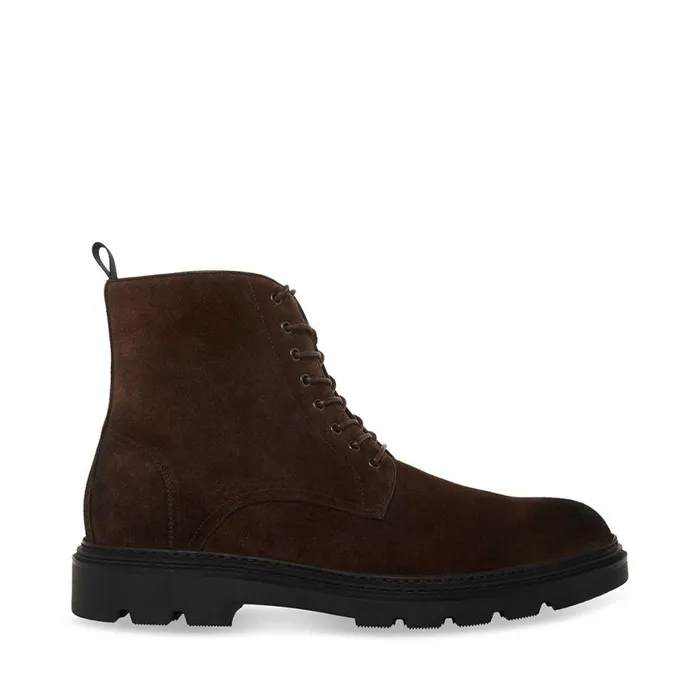 Steve Madden Jessee Brown Suede Mens Boots