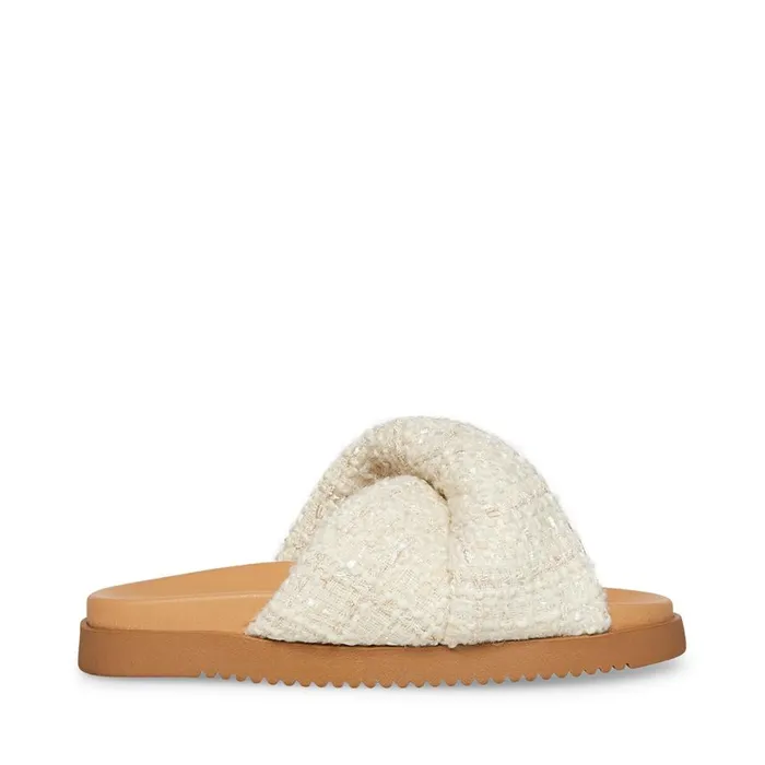 Steve Madden Joyce White Womens Sandals