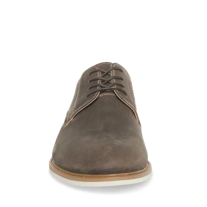 Steve Madden Kacion Grey Leather Mens Dress