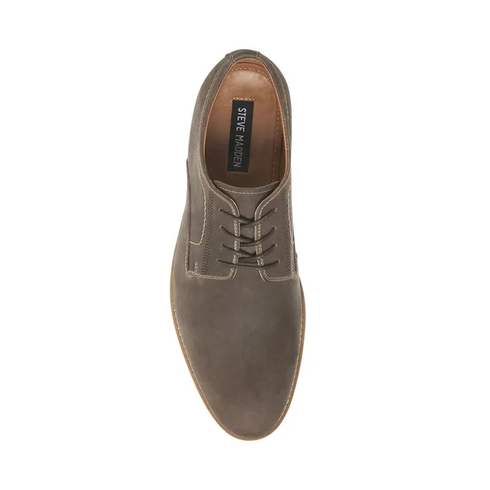 Steve Madden Kacion Grey Leather Mens Dress