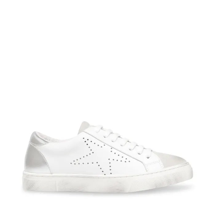 Steve Madden Rezza White Womens Sneakers