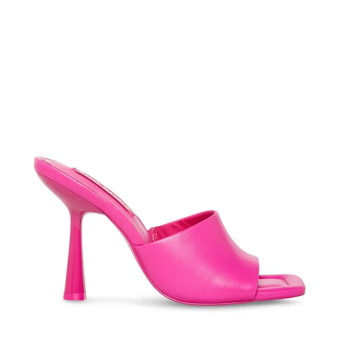 Steve Madden Selene Pink Leather Womens Heels