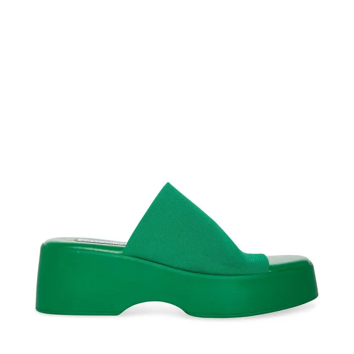 Steve Madden Slinky30 Green Womens Sandals