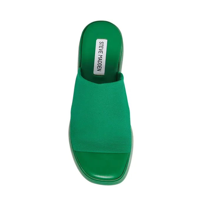 Steve Madden Slinky30 Green Womens Sandals