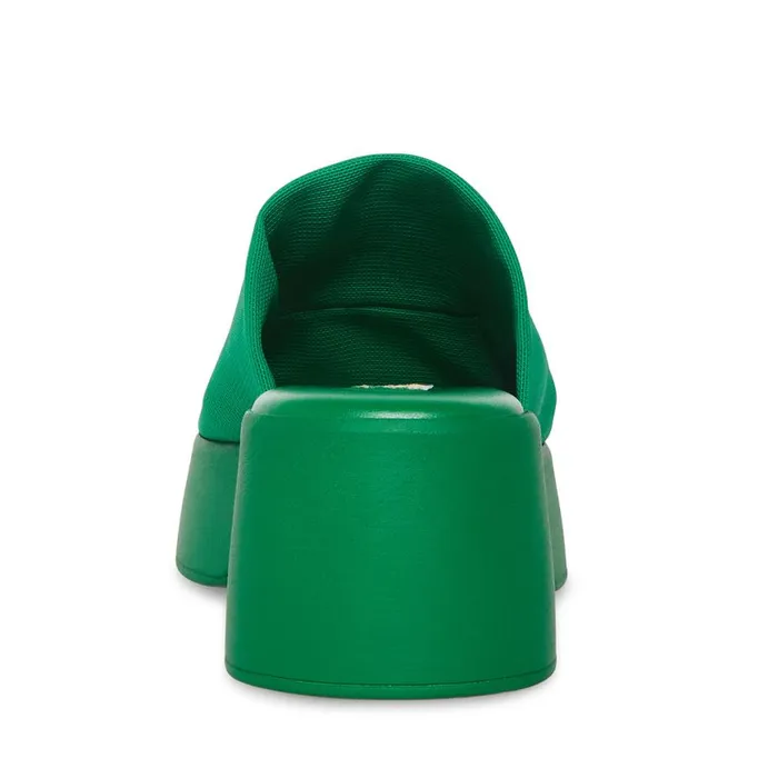 Steve Madden Slinky30 Green Womens Sandals