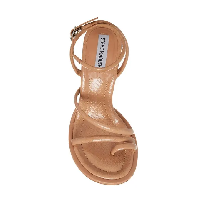 Steve Madden Talia Blush Snake Womens Heels