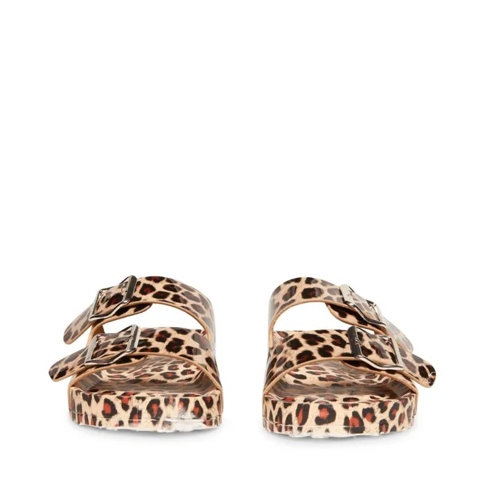Steve Madden TeddyT Leopard Womens Sandals