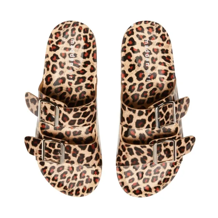 Steve Madden TeddyT Leopard Womens Sandals